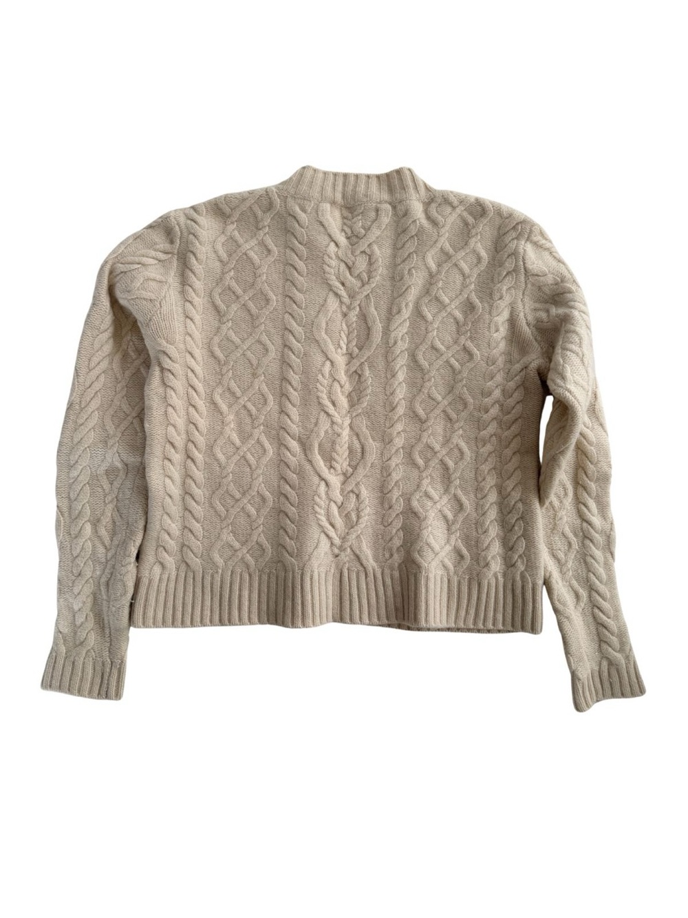 Weekend MaxMara Accordo Cable Knit Cream Sweater - Picture 2 of 7